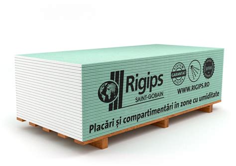 Гипсокартон GKI (зелен) 12.5/1200/2000 мм. - 2.4 кв.м. (Rigips ...
