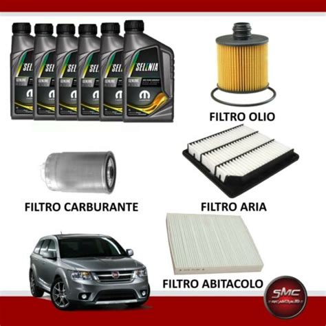 Kit Tagliando Fiat Freemont 2 0 JTD Multijet 103 120 Kw 6lt Olio