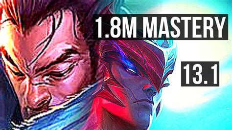 YASUO Vs YONE MID 5 0 1 1 8M Mastery 1200 Games KR Master 13