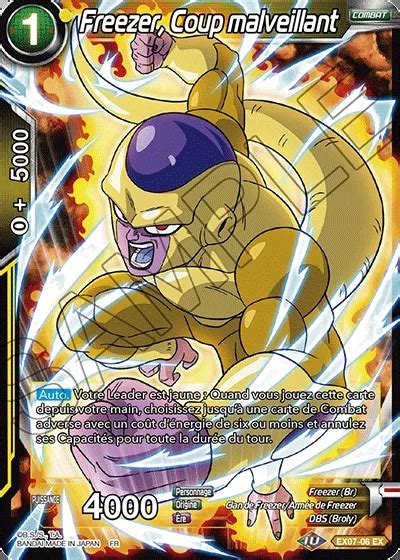 EX07 08 EX Freezer Coup Malveillant DBSCards Fr