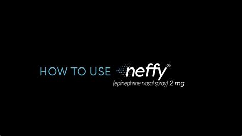 How To Use Neffy® Epinephrine Nasal Spray In An Adolescent Youtube