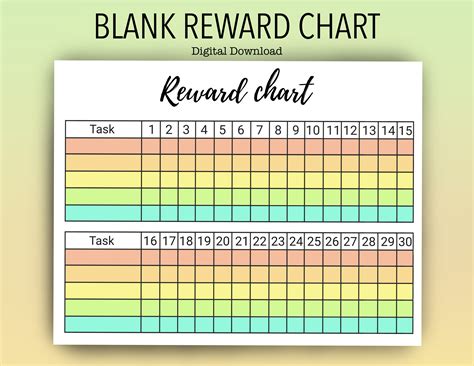 Printable Reward Sticker Chart Boys