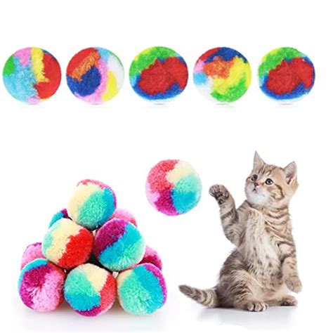 Yanzai Boules Pour Chat Arc En Ciel Pouces Jouets Amusants En