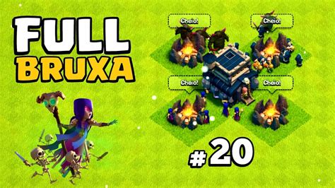 Atacando Full Bruxa Cv Clash Of Clans Do Zero Youtube