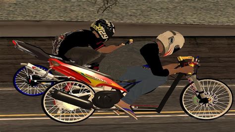 Ninja 155 VS Mio 200 Balap Liar 1200m GTA San Andreas Mod By Aditya