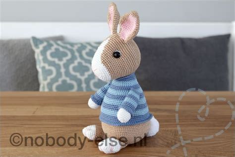 Haken Mark Het Konijn Gratis Haakpatroon Crochet Bunny Easter