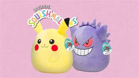 Pikachu Dan Gengar Squishmallow Hadir Kembali Temani Tidurmu