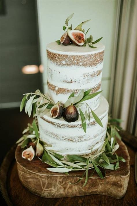 Naked Fall Wedding Cakes That Will Make Your Mouth Water Weddingomania