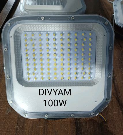 Cool Grey 100W LED Flood Light Glass Model Automatic Grade Automatic