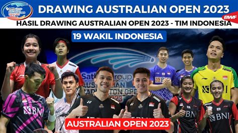 Hasil Drawing Australian Open Badminton Wakil Indonesia