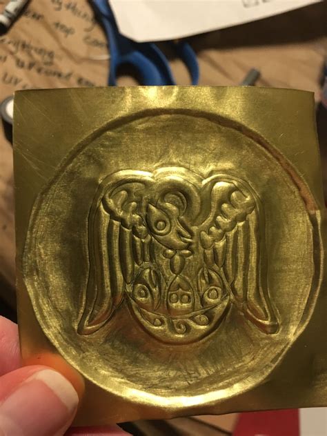 Sca Pelican Medallion In Progress By Comtesse Ezabella Coronet Purdy