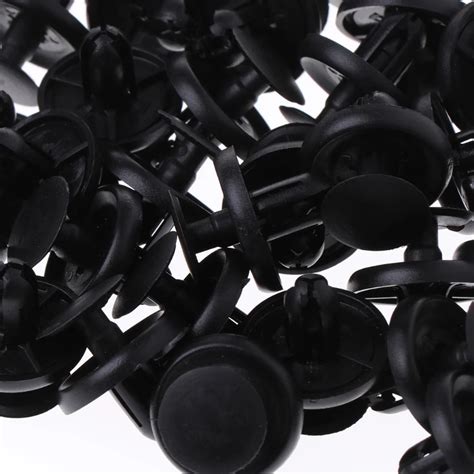 50 Pcs Black Car Door Fender Trunk Fastener Panel Clips Rivet For Toyota Camry Reiz Rav4 In Auto