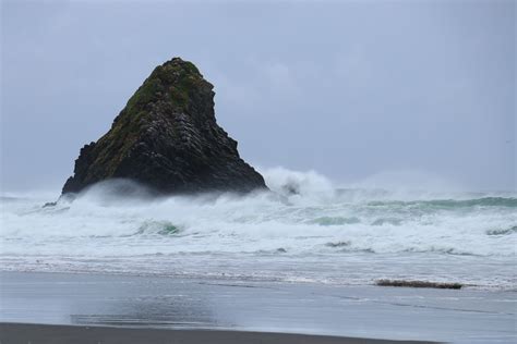 Karekare Surf Beach Waitakere City Auckland New Zealand On A Stormy