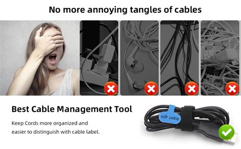 Crymow Reusable Cable Ties And Cable Label Setsreusable