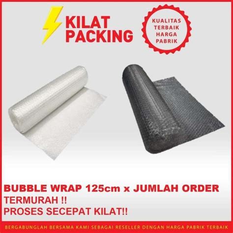 Jual Plastik Bubble Wrap Cm X M Merk Mtap Hitam Atau Transparan Di