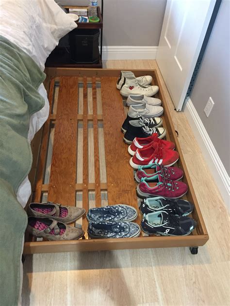 The Best Way To Maximize Bedroom Space: Under Bed Shoe Storage With ...