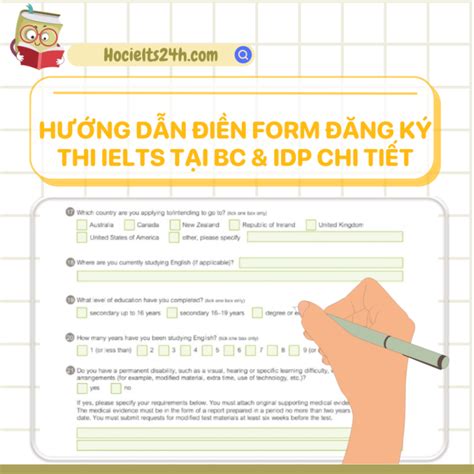 H Ng D N I N Form Ng K Thi Ielts Bc Idp Chi Ti T