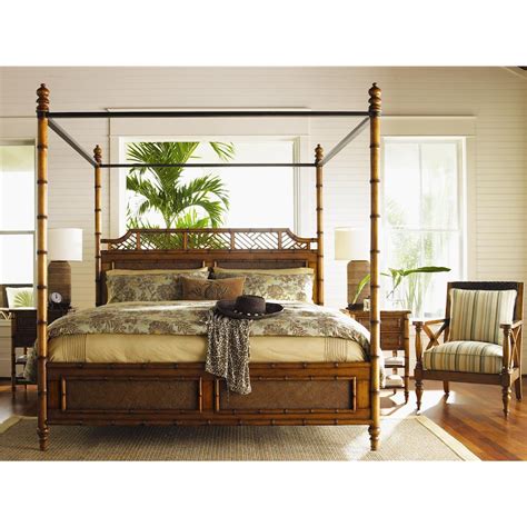 Tommy Bahama Home Island Estate 347473960 Queen Size West Indies Canopy