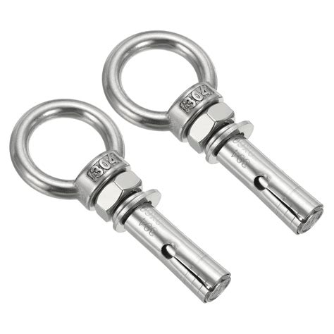 Uxcell Expansion Eye Bolt M10x60mm 304 Stainless Steel Shoulder Anchors