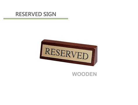 reservation table sign lu