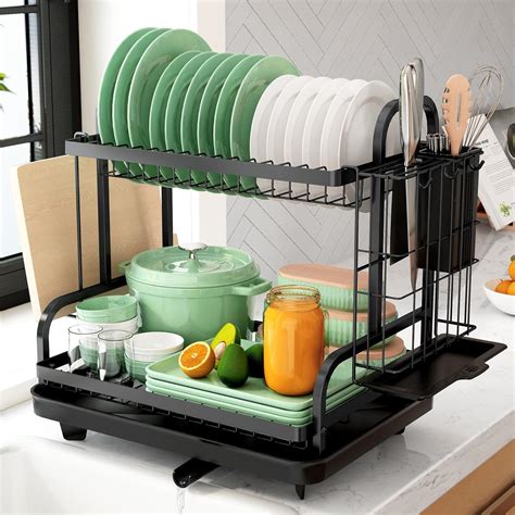 Kitsure Tier Dish Drainer Multifunctional Dish Drying Rack