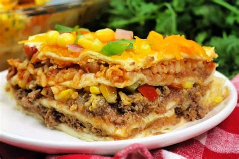 Layered Mexican Tortilla Casserole Sweet Peas Kitchen