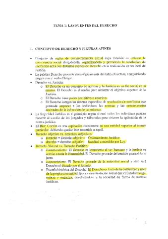 Tema Las Fuentes Del Derecho Pdf