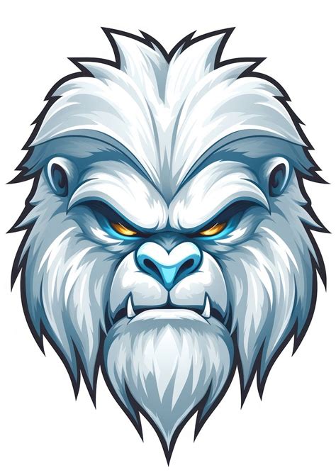 Yeti Mascot Logo Design Drawing Premium Photo Illustration Rawpixel