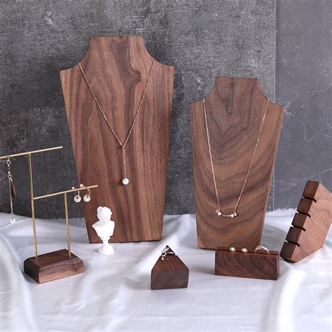 Wood Necklace Display Stand Necklace Display Bust Wooden Etsy Canada