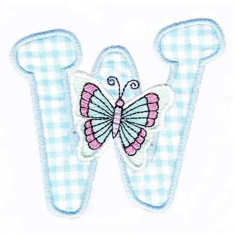 Applique Butterfly Alphabet 2 Sizes Products Swak Embroidery