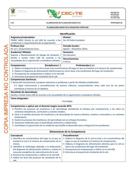 PDF Identificación CECyTEQ Escobedo Soporte equipos de trabajo y