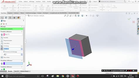 Solidworks Cr Er Un Plan Inclin Youtube