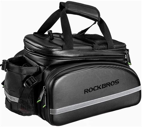 Rockbros Bolsa Para Bicicletas Porta Malas Imperme Vel De Couro De