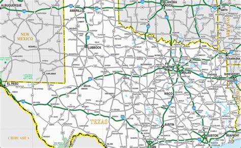 Official Texas Highway Map Printable Maps Otosection