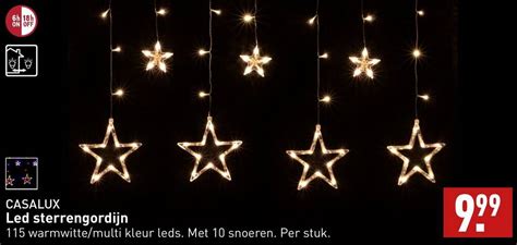 CASALUX Led Sterrengordijn Aanbieding Bij ALDI