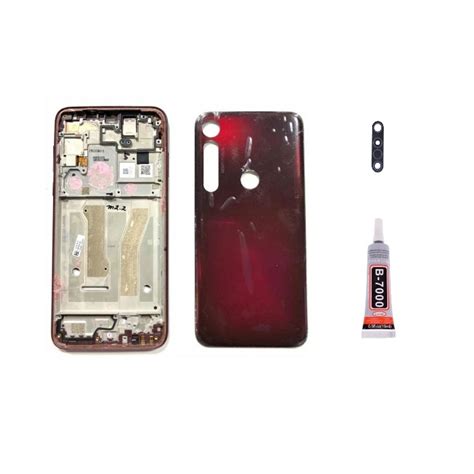 Aro Chassis Motorola Moto G Plus Vermelho Tampa Traseira Lente E