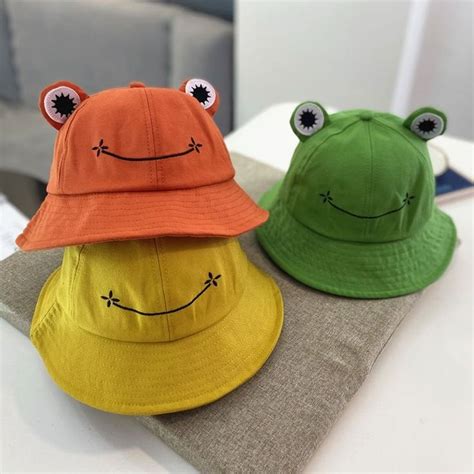 Frome Frog Bucket Hat Yesstyle Bucket Hat Fashion Cute Frogs Cute