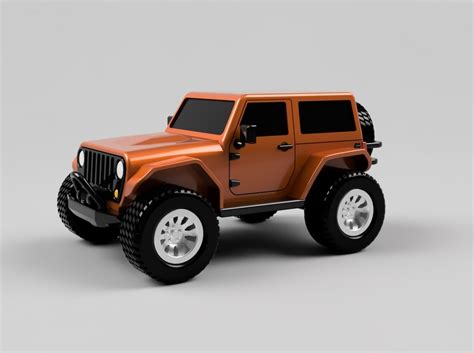 2 Door Jeep Wrangler Fully Printable By Soarpix Download Free Stl Model