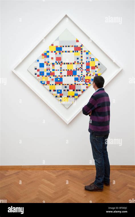 Painting Victory Boogie Woogie By Paul Mondriaan At The Gemeentemuseum