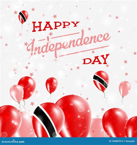 Trinidad And Tobago Independence Day Patriotic Stock Vector