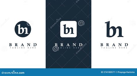 Modern And Simple Lowercase BN Letter Logo Suitable For Any Business