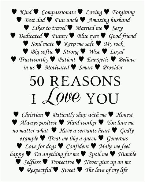 50 Reasons Why We Love You 50th Birthday Present 30th 40th Etsy Australia