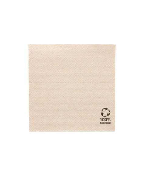 Serviettes Ecolabel Double Point G M X Cm Naturel Ouate