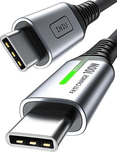 Iniu Usb C Kabel W A Pd Qc Schnellladekabel Usb C Auf Usb C