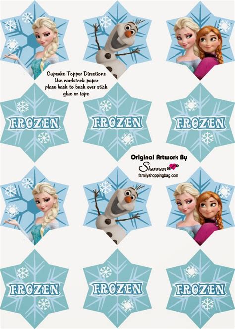 Free Printable Frozen Cake Topper Printable