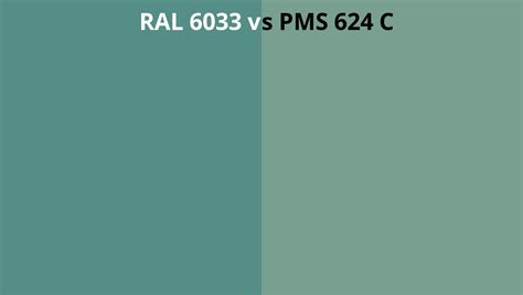 Ral 6033 Vs Pms 624 C Ral Colour Chart Uk