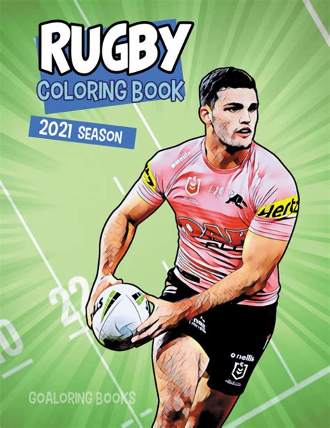 Rugby Coloring Book Nrl Coloring Book With All The Teams And The