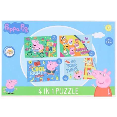 Puzzle Toy Universe Puzzle 72 elementów PUZZLE 4W1 ŚWINKA PEPPA 72