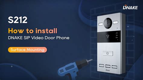 How To Install Dnake Video Door Phone S Surface Mounting Youtube