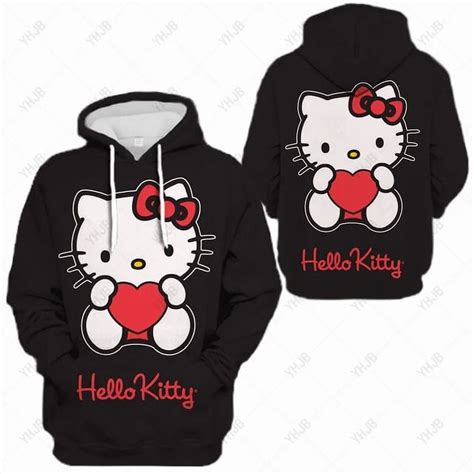 Anime Cartoon Hello Kitty Hoodie Women‘s Kawaii Hoodie Hello Kitty